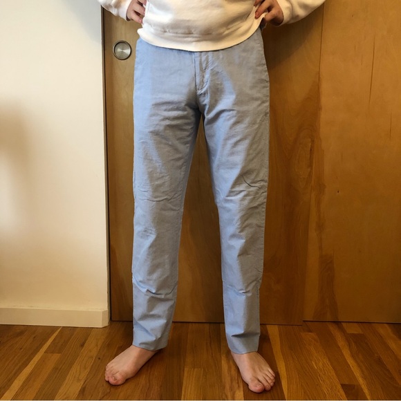 Pantalon Habillé Homme J.Crew Bowery - Coupe Classique Plat Devant, Kaki, Taille 36x32 - Occasion Très Bon état